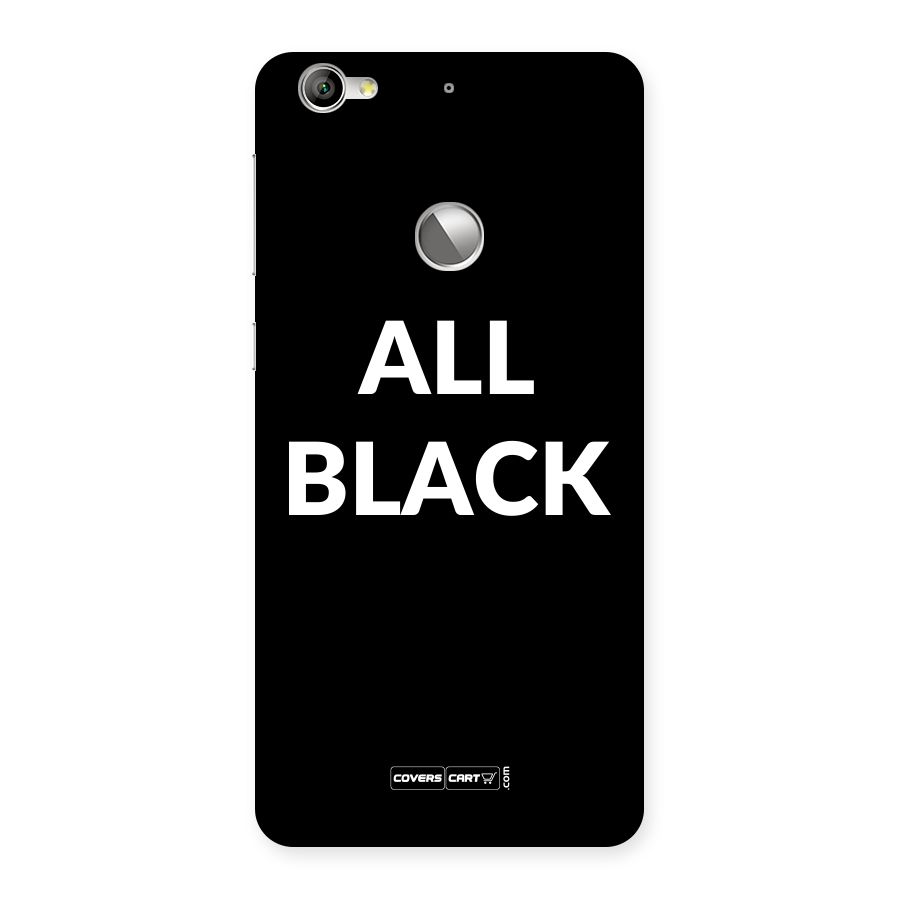 Raftaar All Black Back Case for LeTV Le 1S