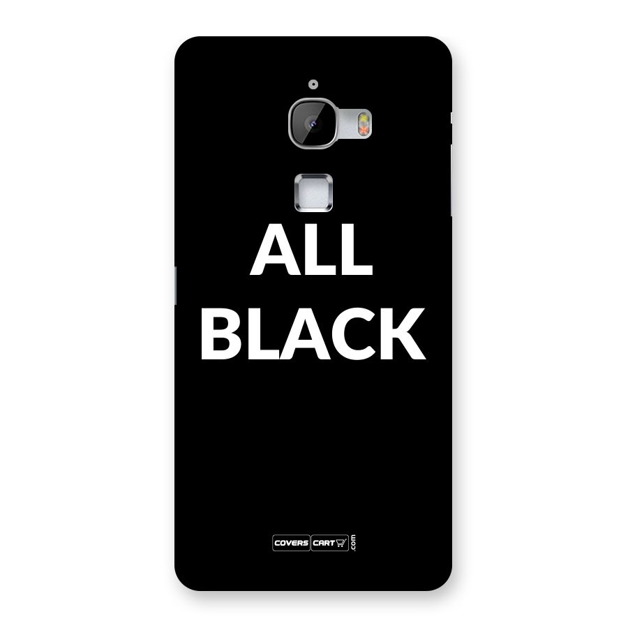 Raftaar All Black Back Case for LeTV Le Max