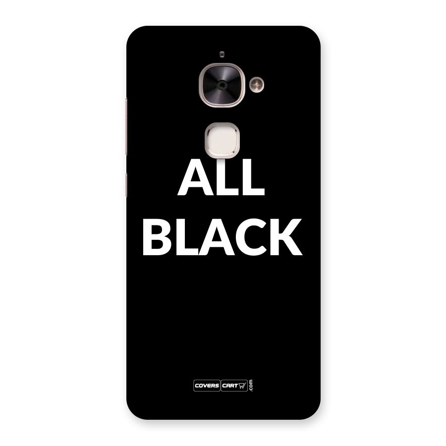 Raftaar All Black Back Case for Le 2