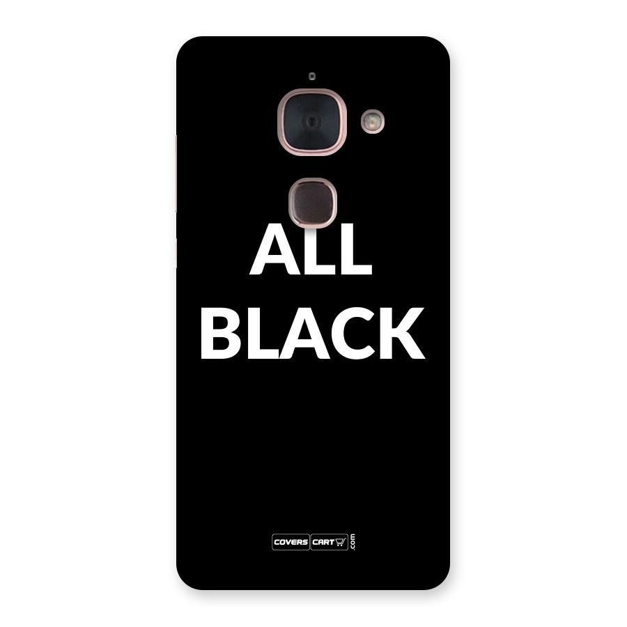 Raftaar All Black Back Case for Le Max 2