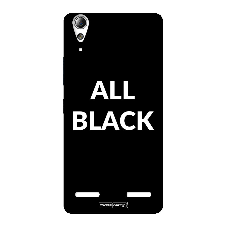 Raftaar All Black Back Case for Lenovo A6000