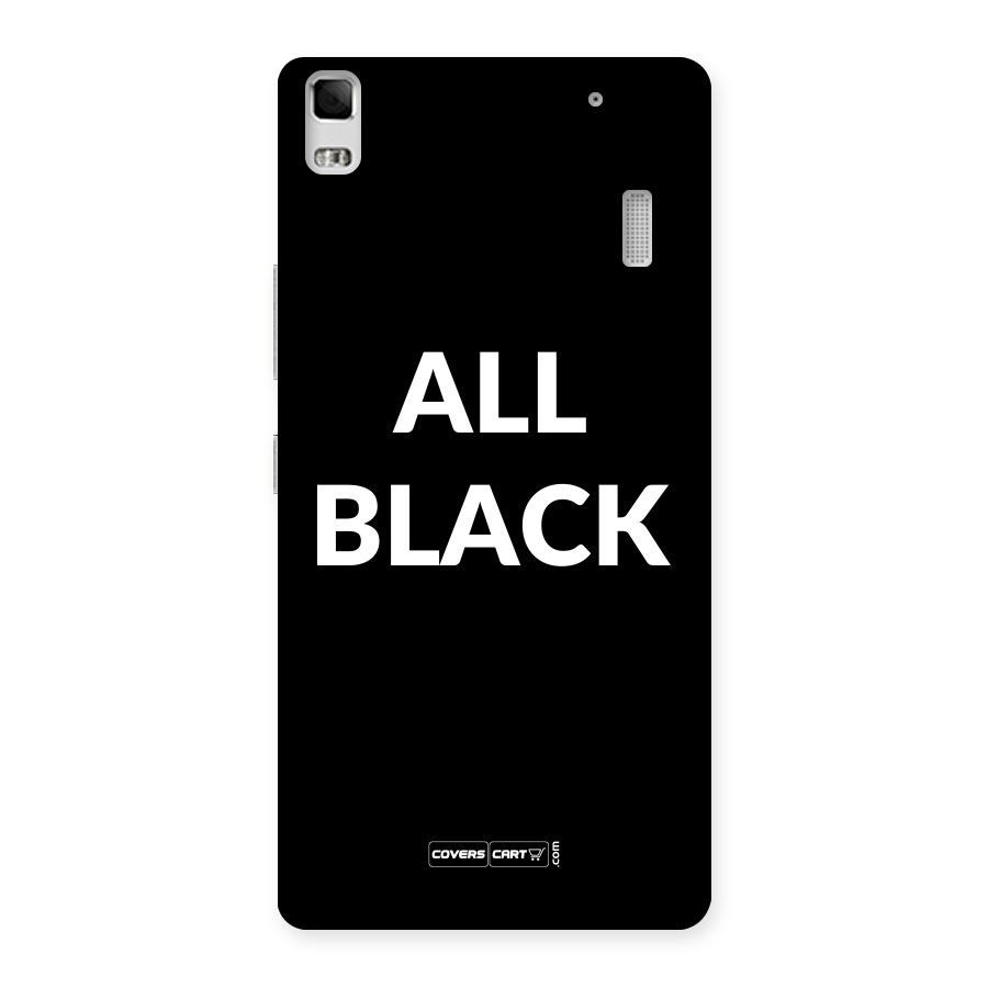 Raftaar All Black Back Case for Lenovo A7000
