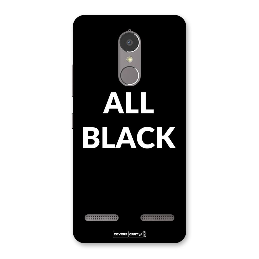 Raftaar All Black Back Case for Lenovo K6