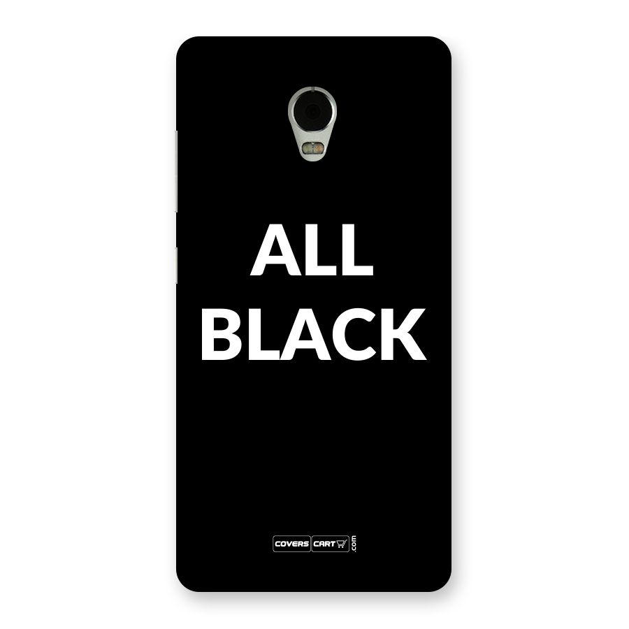 Raftaar All Black Back Case for Lenovo Vibe P1
