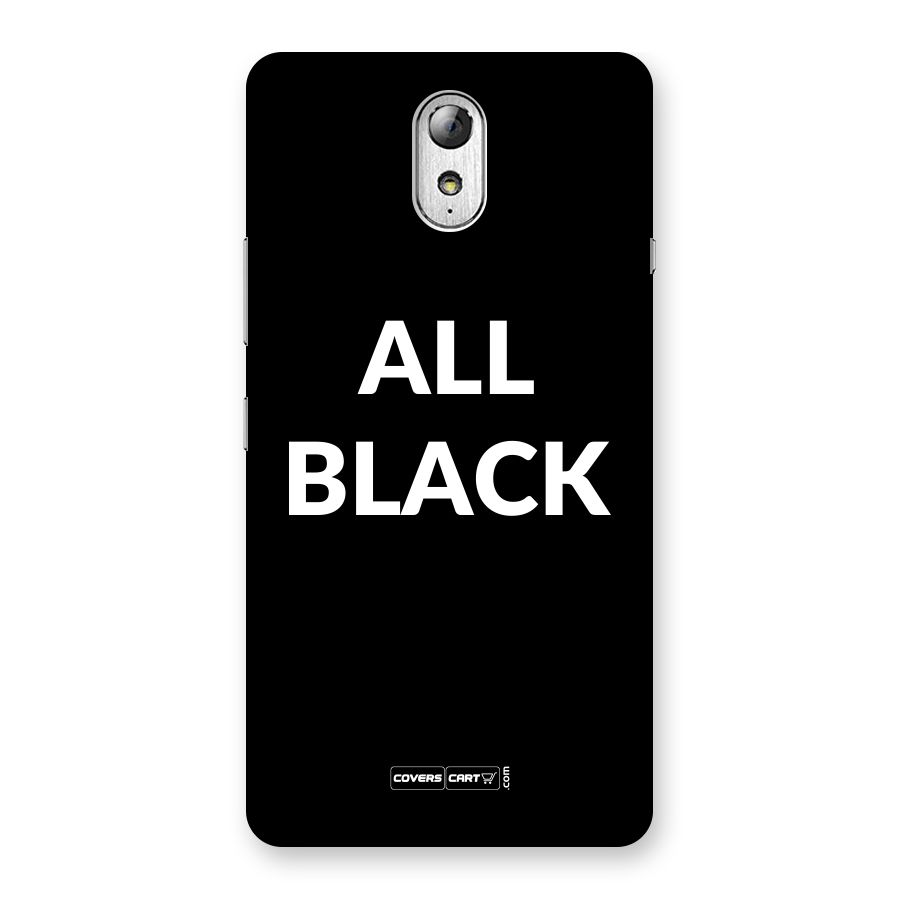 Raftaar All Black Back Case for Lenovo Vibe P1M
