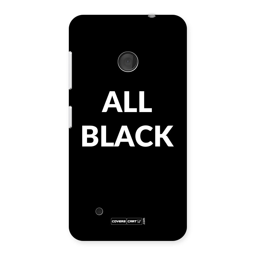 Raftaar All Black Back Case for Lumia 530