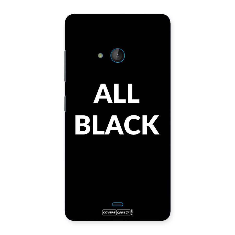 Raftaar All Black Back Case for Lumia 540