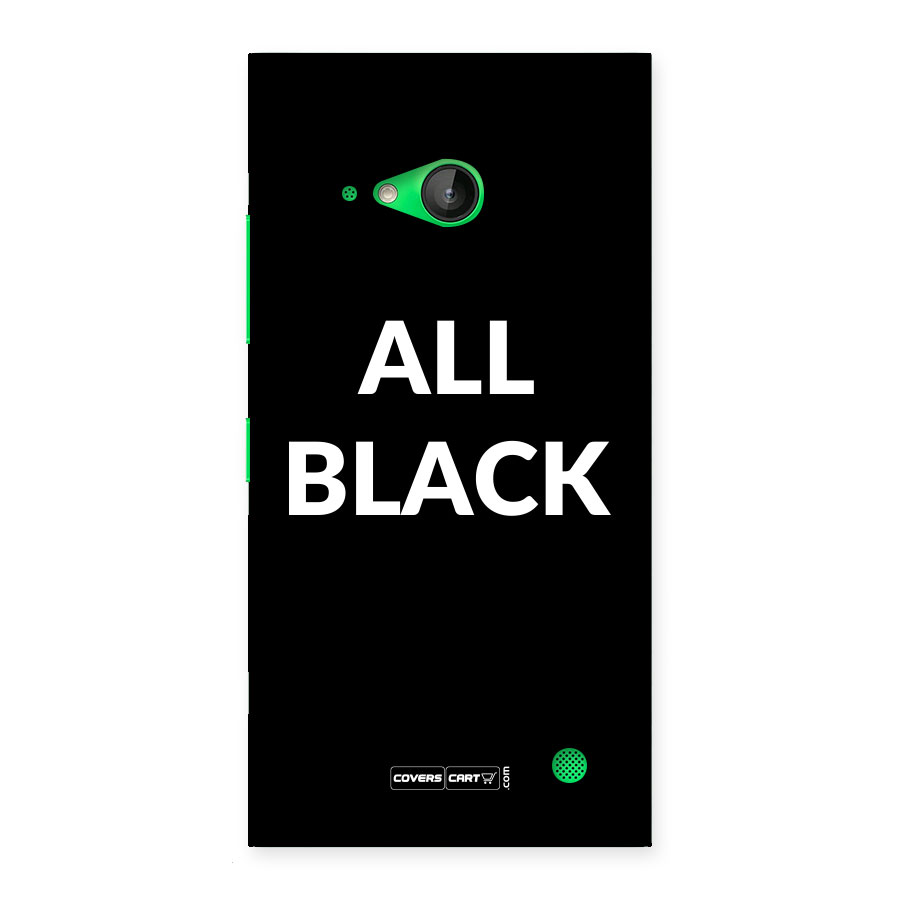 Raftaar All Black Back Case for Lumia 730