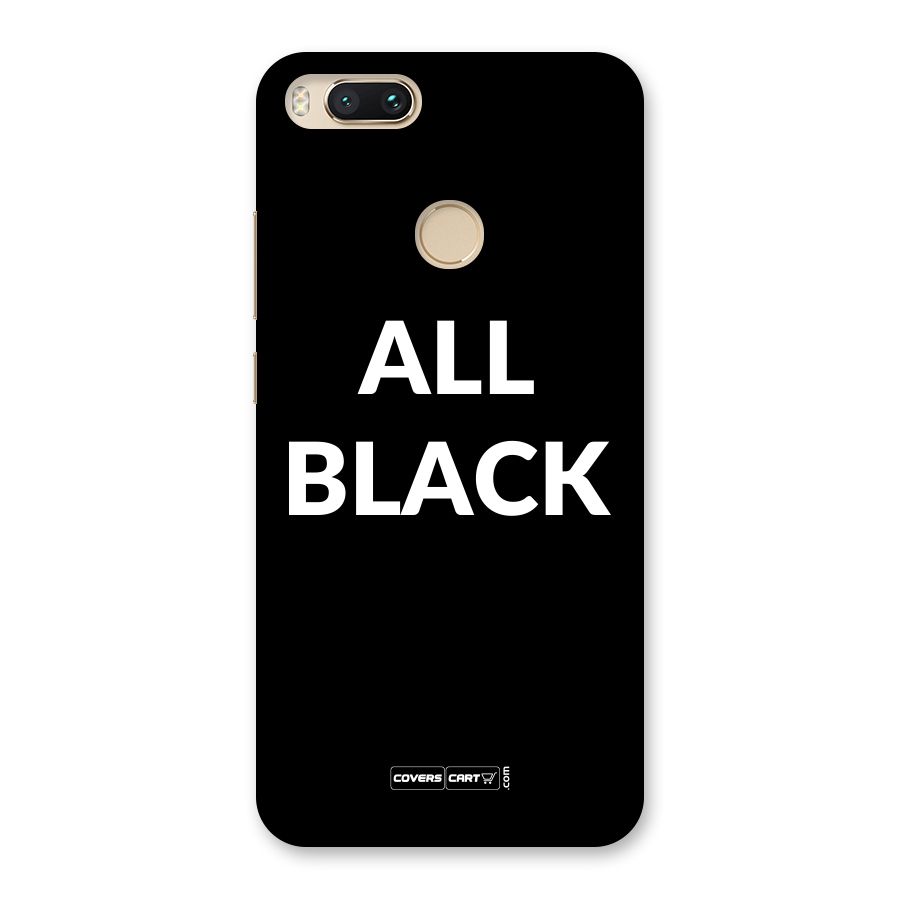Raftaar All Black Back Case for Mi A1
