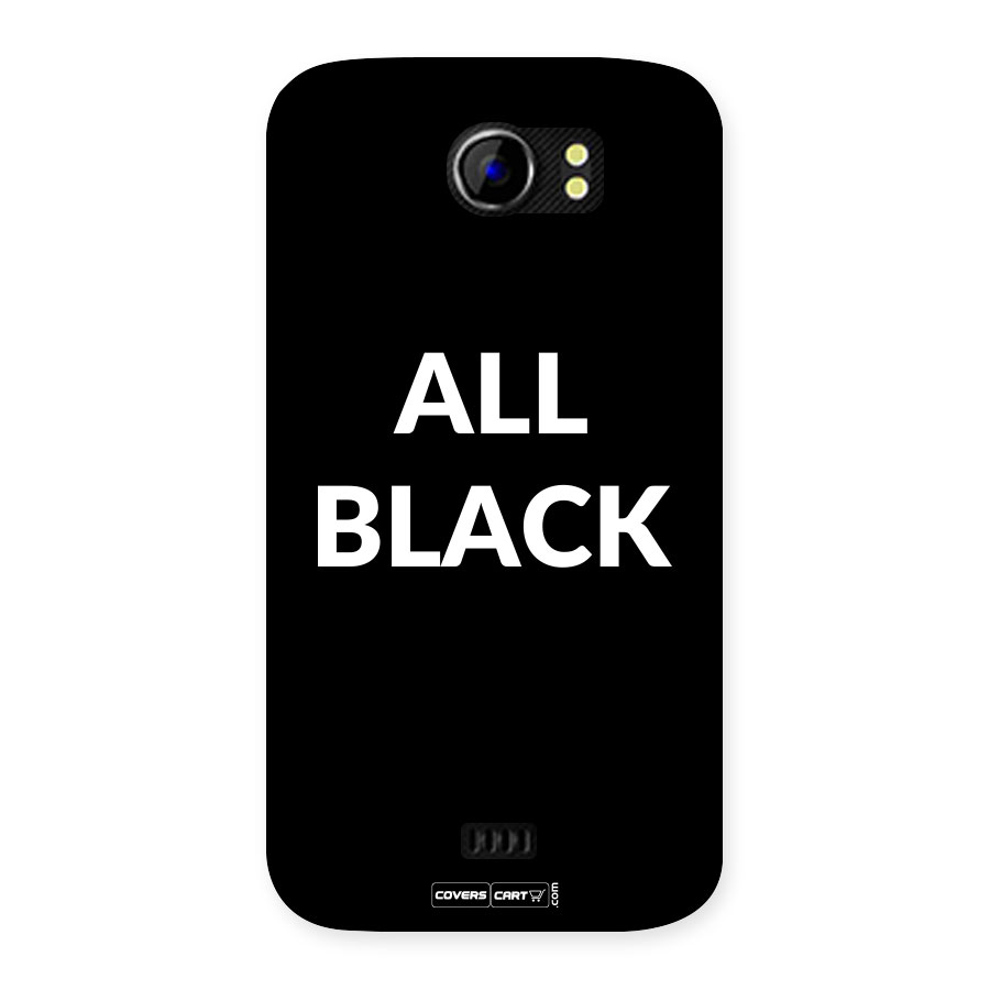 Raftaar All Black Back Case for Micromax Canvas 2 A110