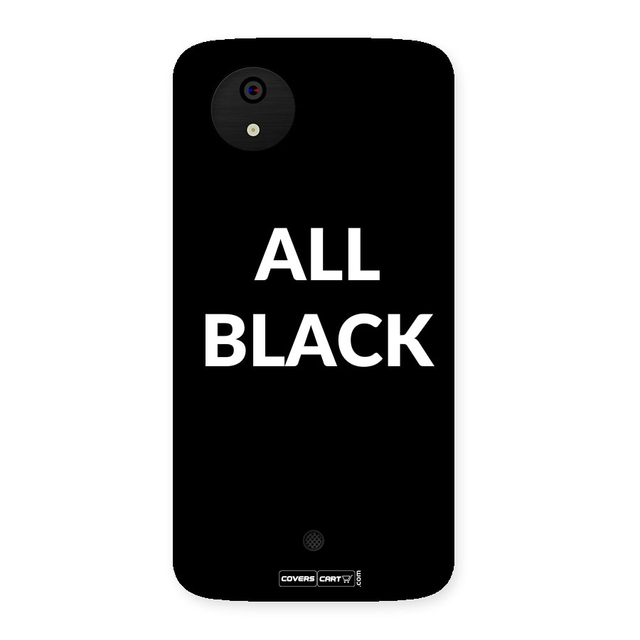 Raftaar All Black Back Case for Micromax Canvas A1