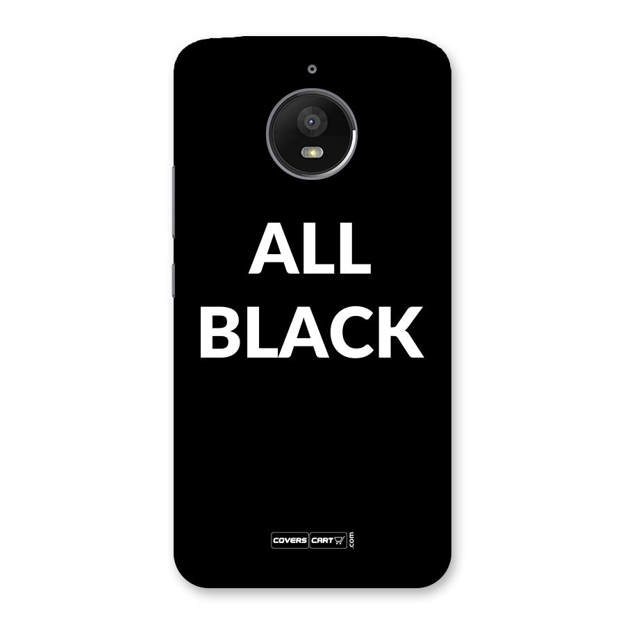 Raftaar All Black Back Case for Moto E4 Plus