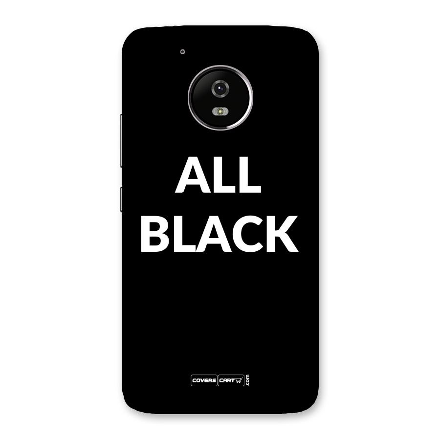 Raftaar All Black Back Case for Moto G5