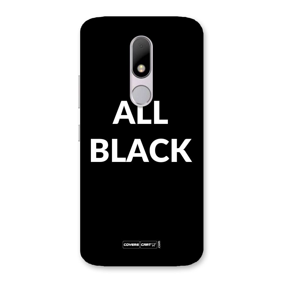 Raftaar All Black Back Case for Moto M