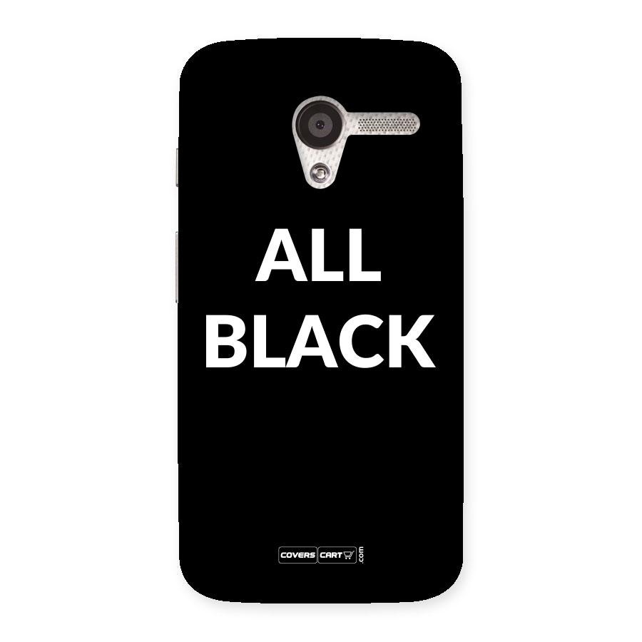 Raftaar All Black Back Case for Moto X