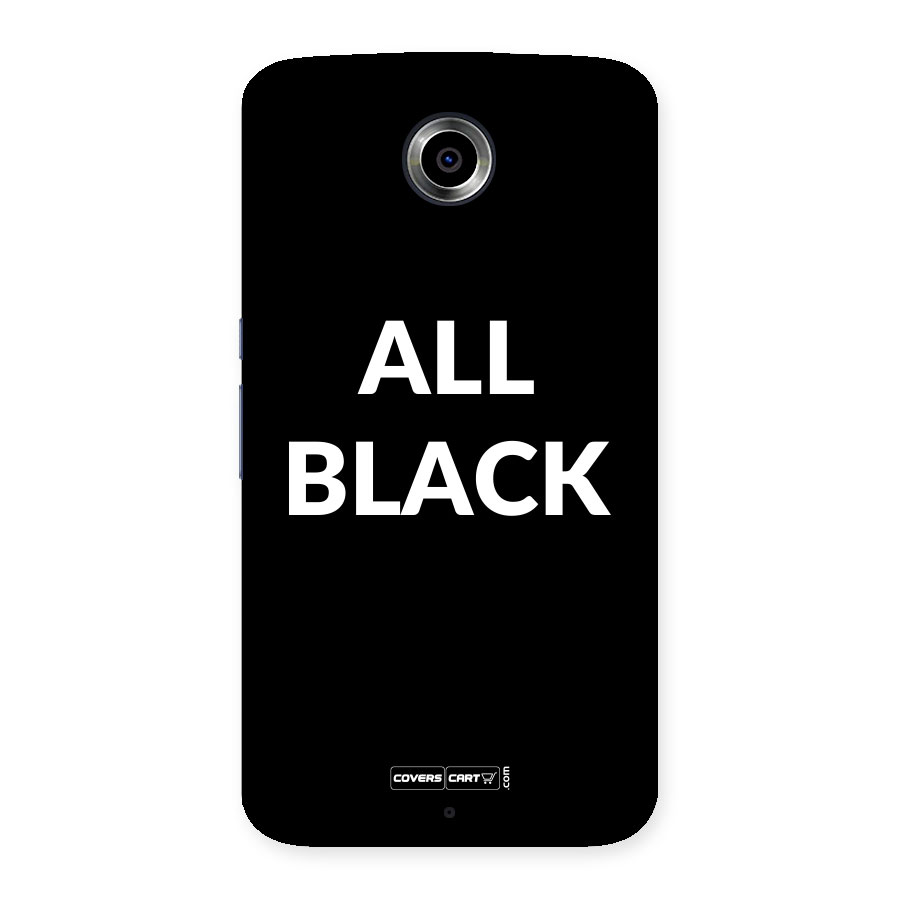 Raftaar All Black Back Case for Nexus 6
