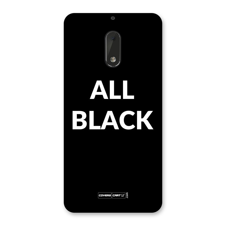 Raftaar All Black Back Case for Nokia 6