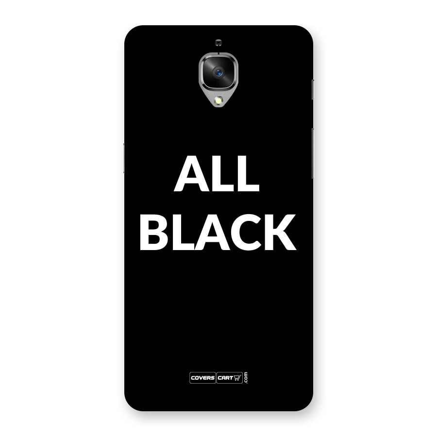Raftaar All Black Back Case for OnePlus 3T