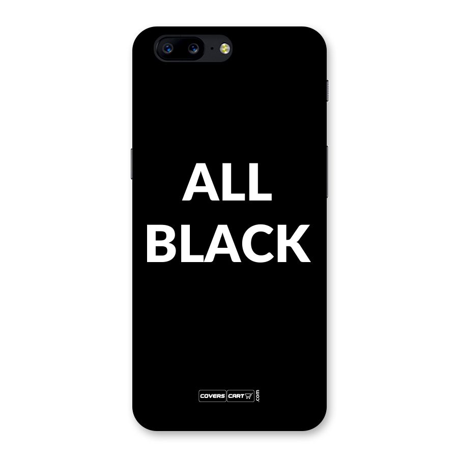 Raftaar All Black Back Case for OnePlus 5