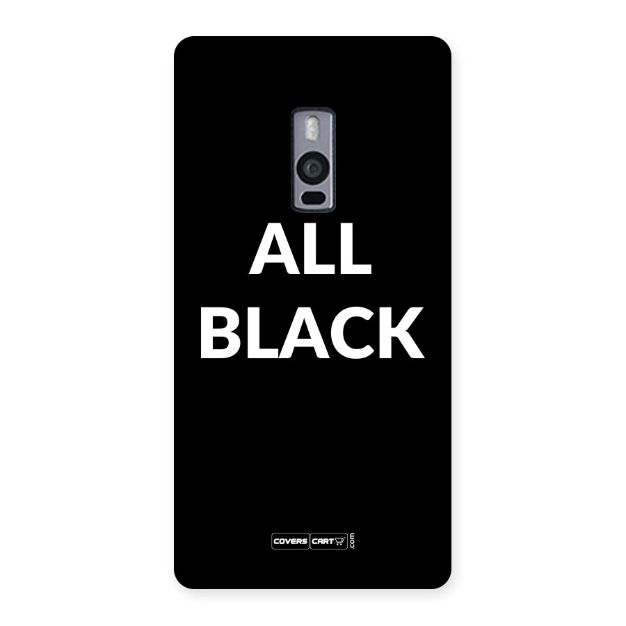 Raftaar All Black Back Case for OnePlus Two