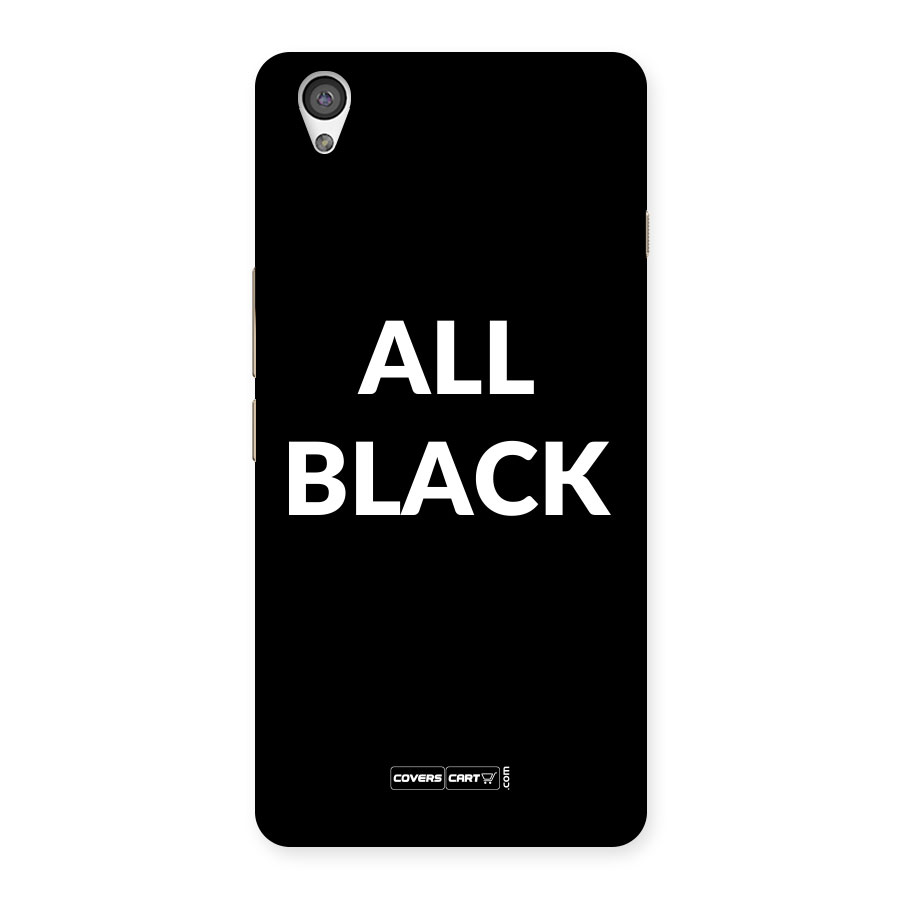 Raftaar All Black Back Case for OnePlus X