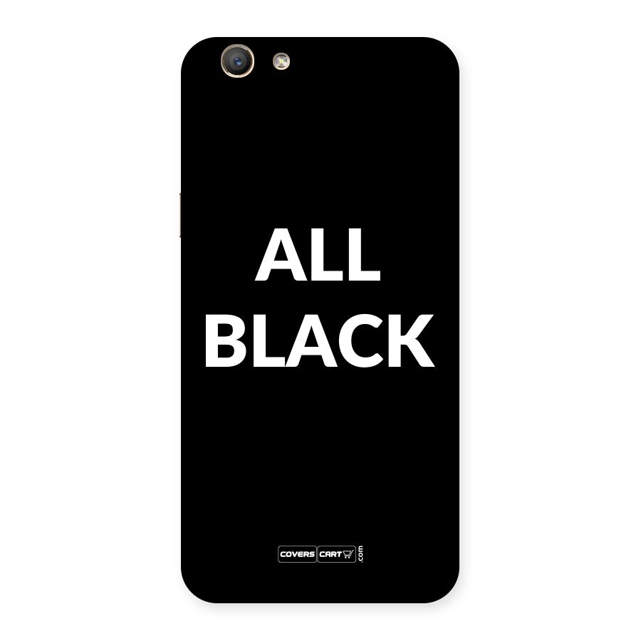 Raftaar All Black Back Case for Oppo F1s