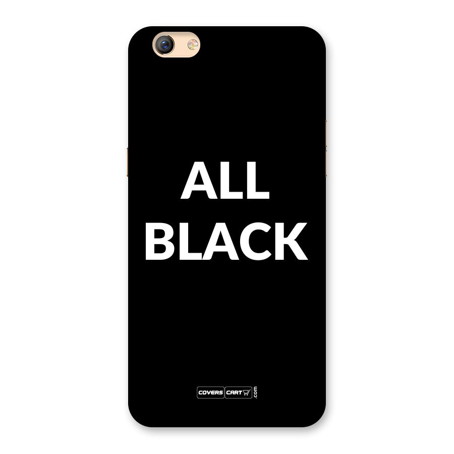 Raftaar All Black Back Case for Oppo F3 Plus