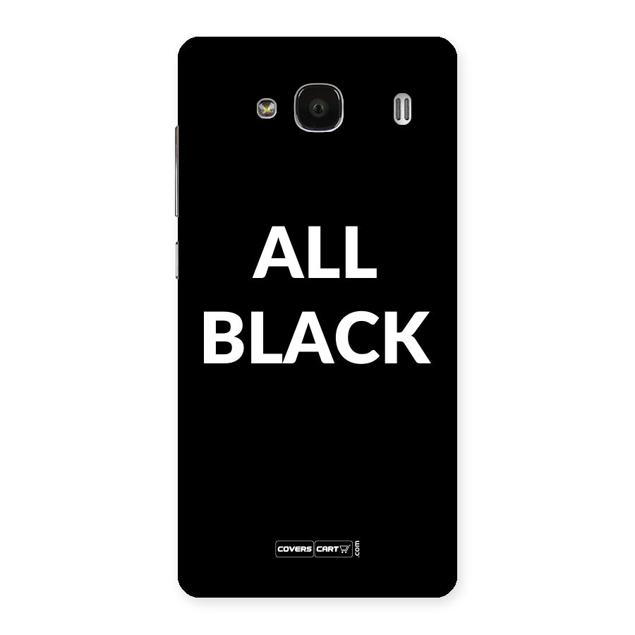 Raftaar All Black Back Case for Redmi 2s