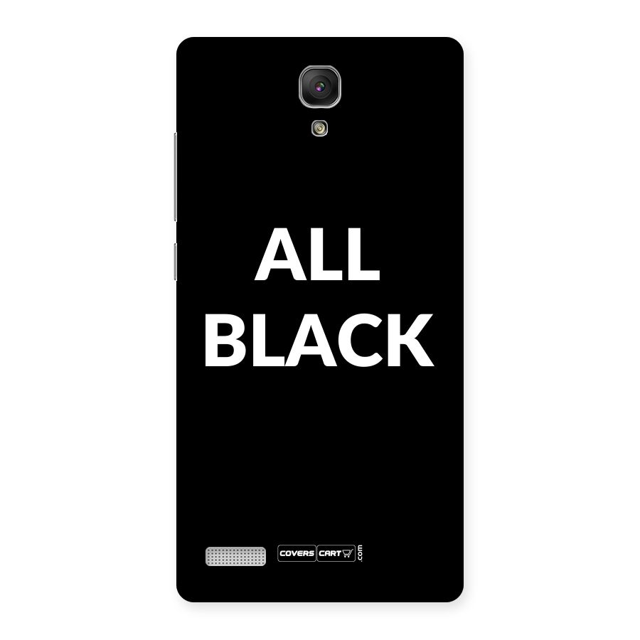 Raftaar All Black Back Case for Redmi Note Prime