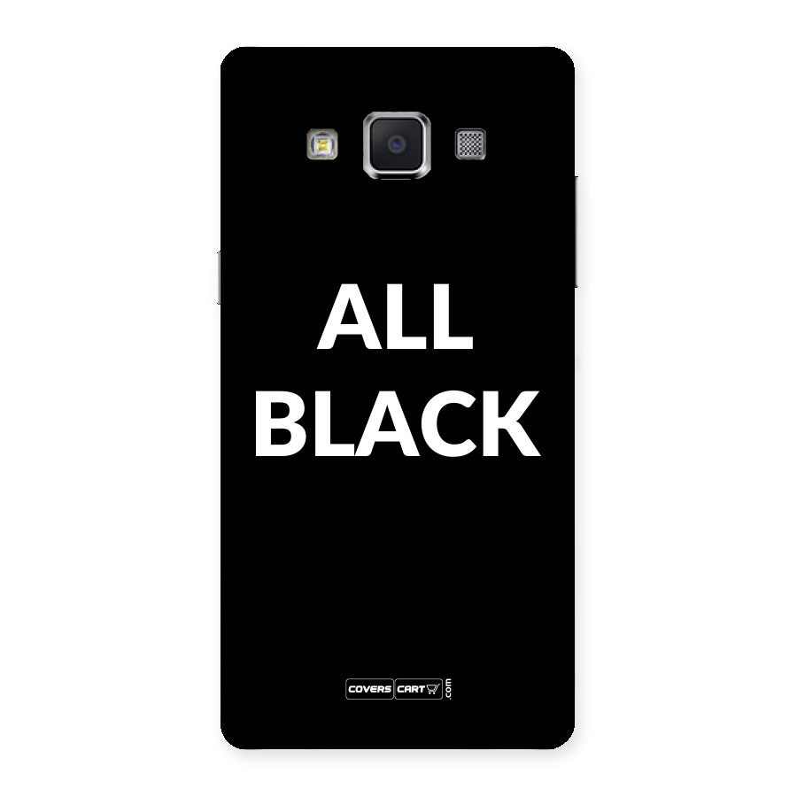 Raftaar All Black Back Case for Samsung Galaxy A5