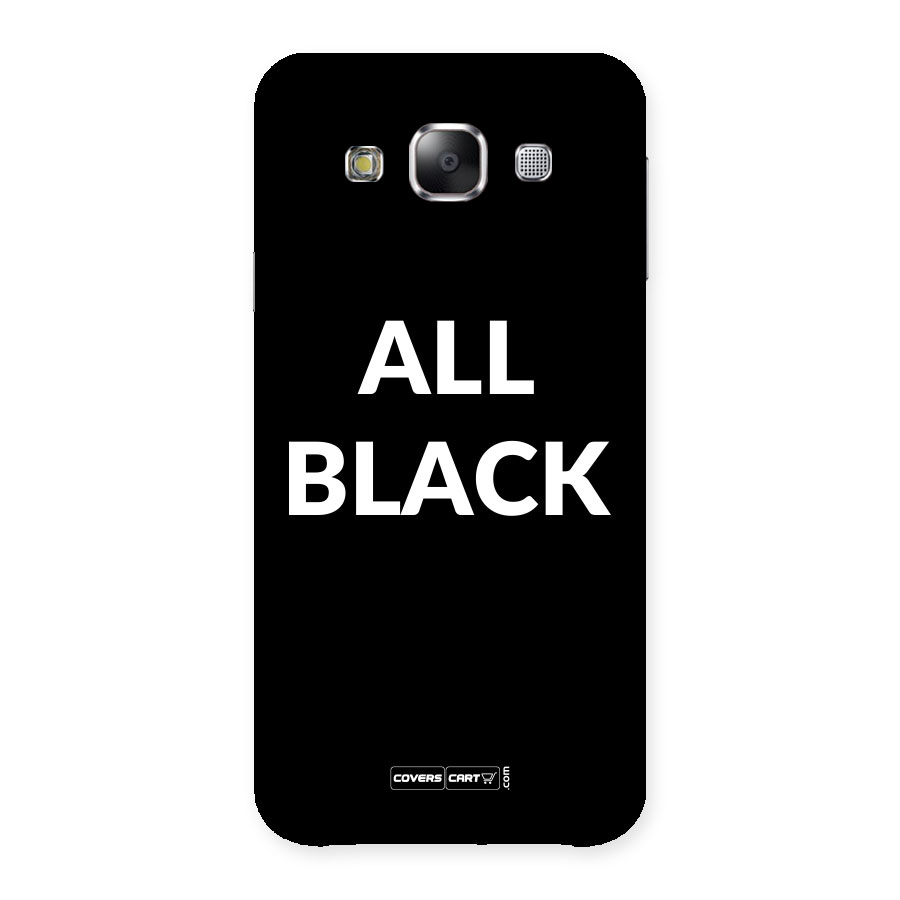 Raftaar All Black Back Case for Samsung Galaxy E5