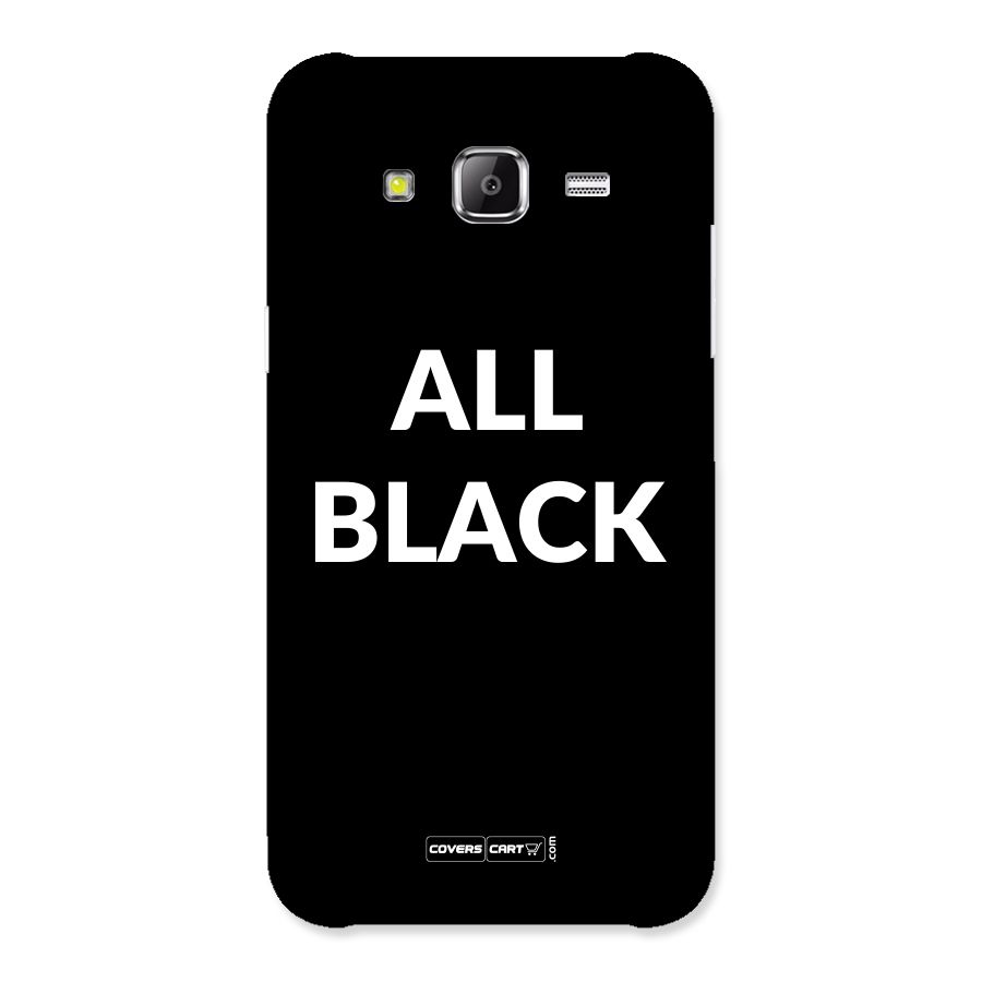 Raftaar All Black Back Case for Samsung Galaxy J2 Prime
