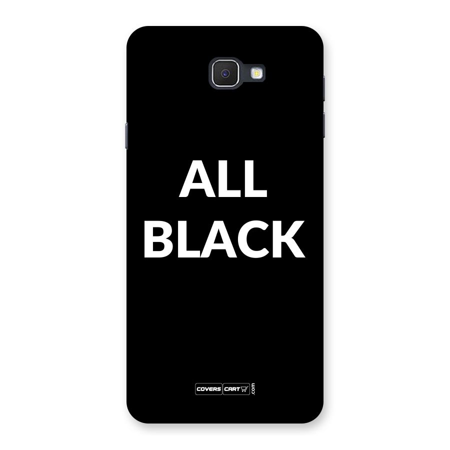 Raftaar All Black Back Case for Samsung Galaxy J7 Prime