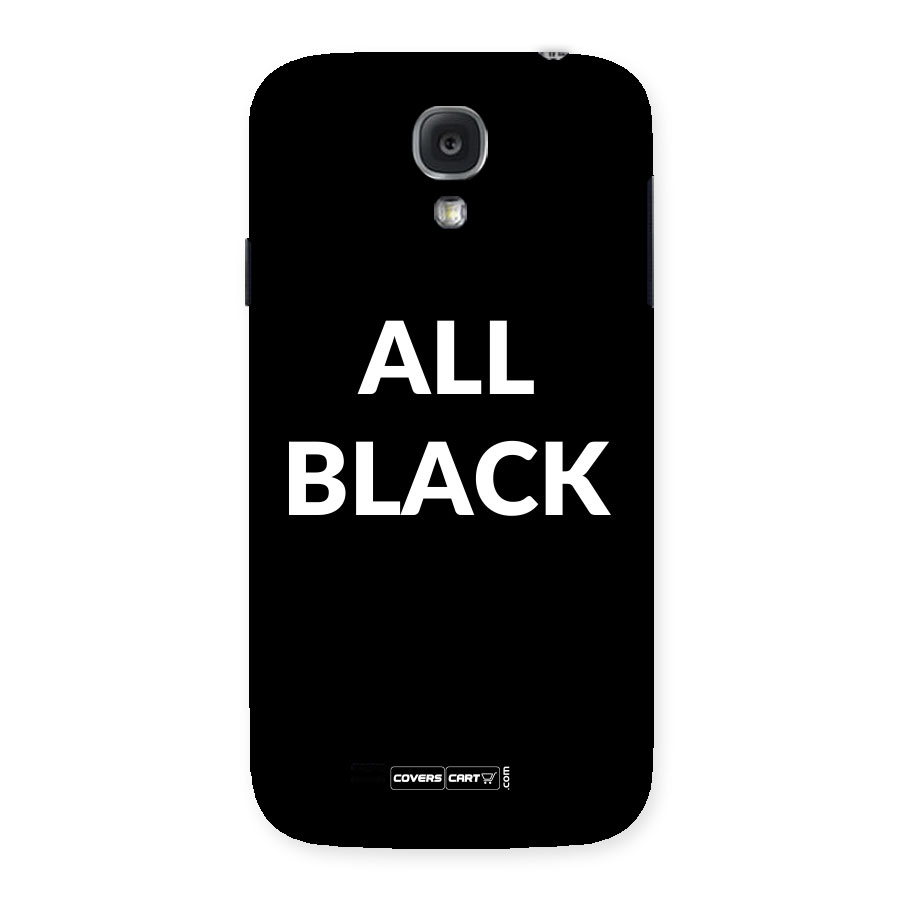 Raftaar All Black Back Case for Samsung Galaxy S4