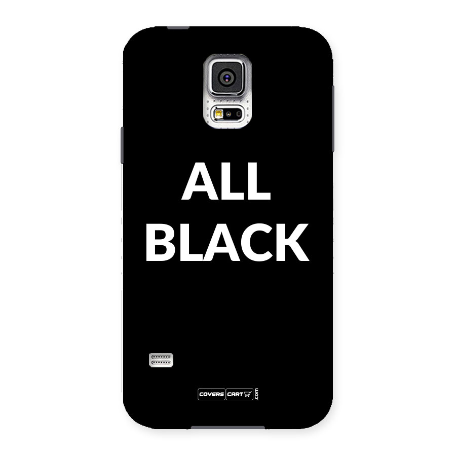 Raftaar All Black Back Case for Samsung Galaxy S5