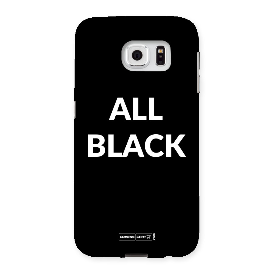 Raftaar All Black Back Case for Samsung Galaxy S6