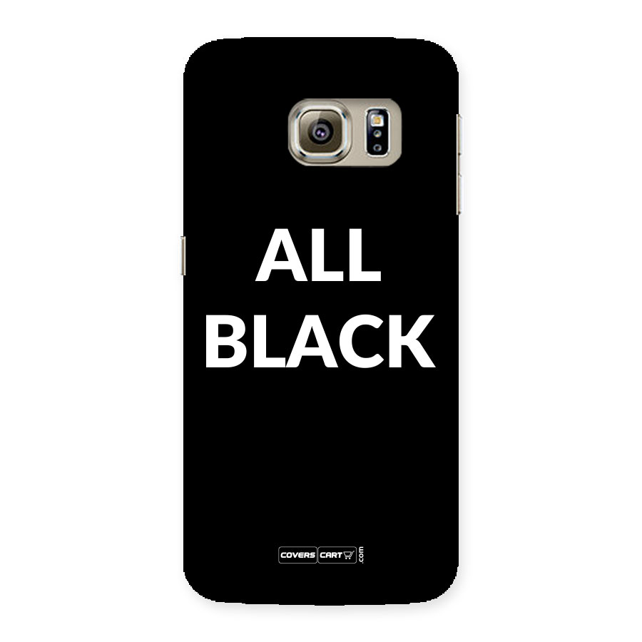 Raftaar All Black Back Case for Samsung Galaxy S6 Edge