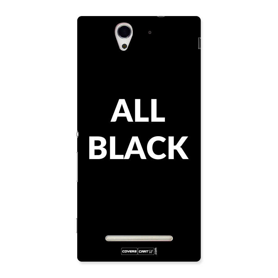 Raftaar All Black Back Case for Sony Xperia C3