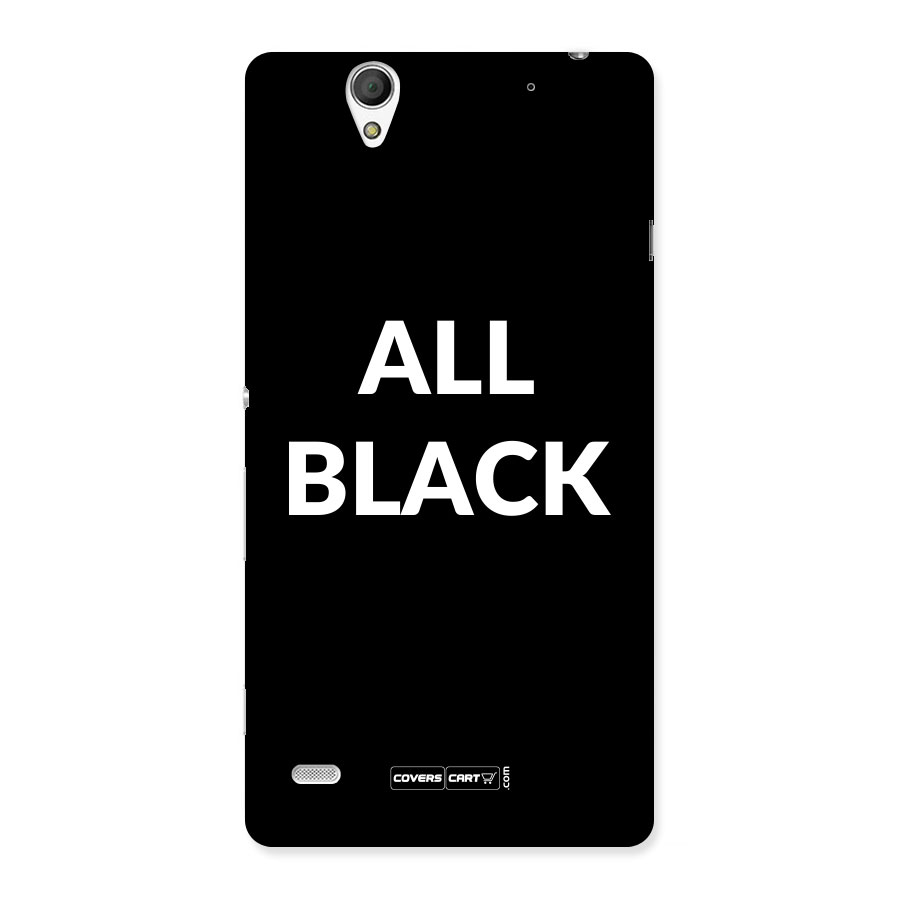 Raftaar All Black Back Case for Sony Xperia C4