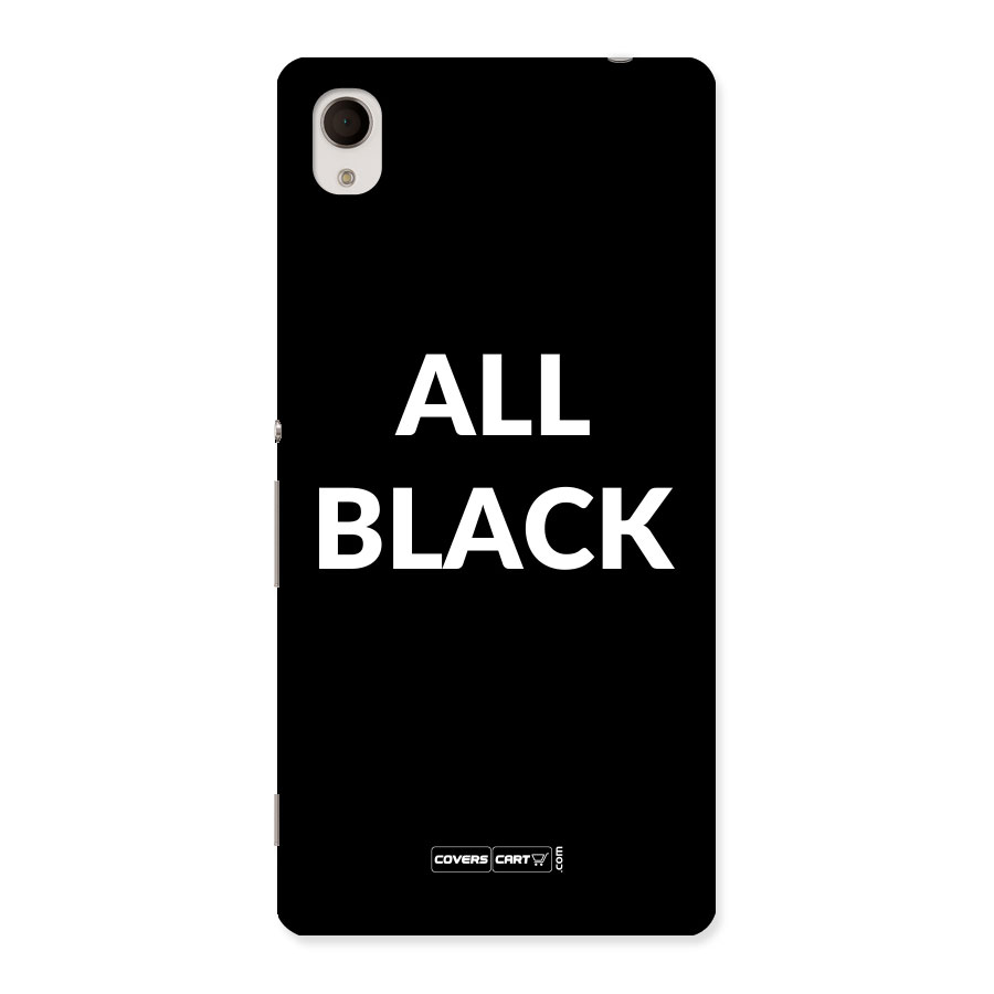 Raftaar All Black Back Case for Sony Xperia M4