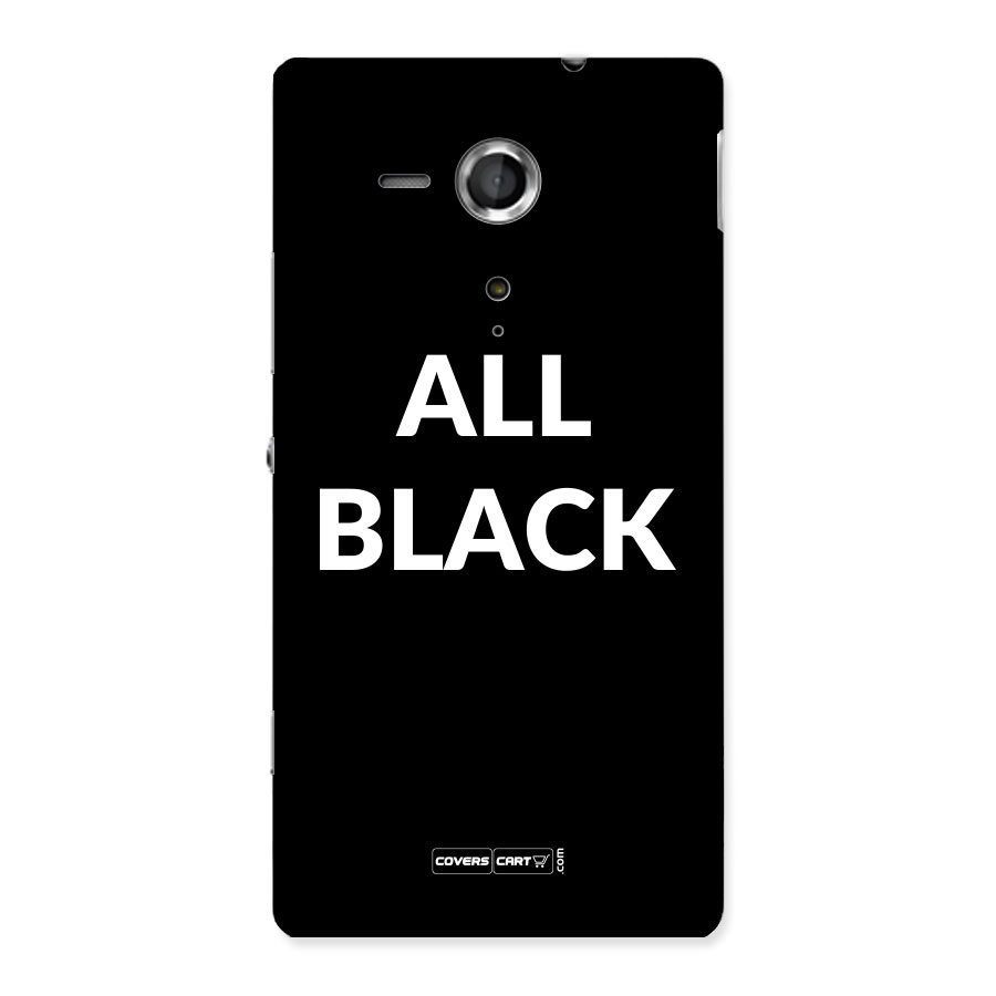 Raftaar All Black Back Case for Sony Xperia SP