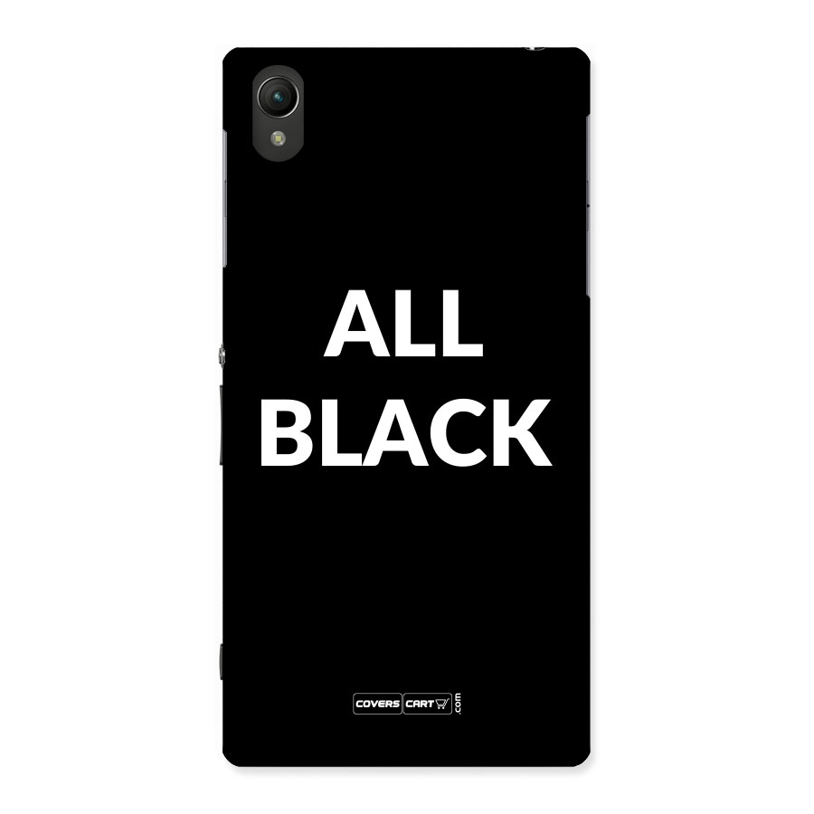 Raftaar All Black Back Case for Sony Xperia Z1