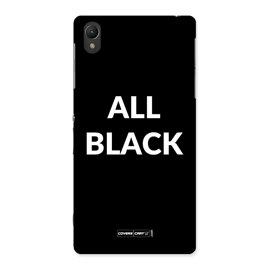 Raftaar All Black Back Case for Sony Xperia Z2