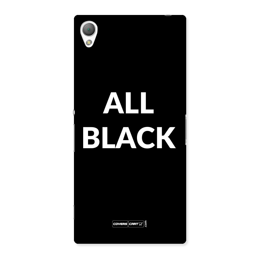 Raftaar All Black Back Case for Sony Xperia Z3