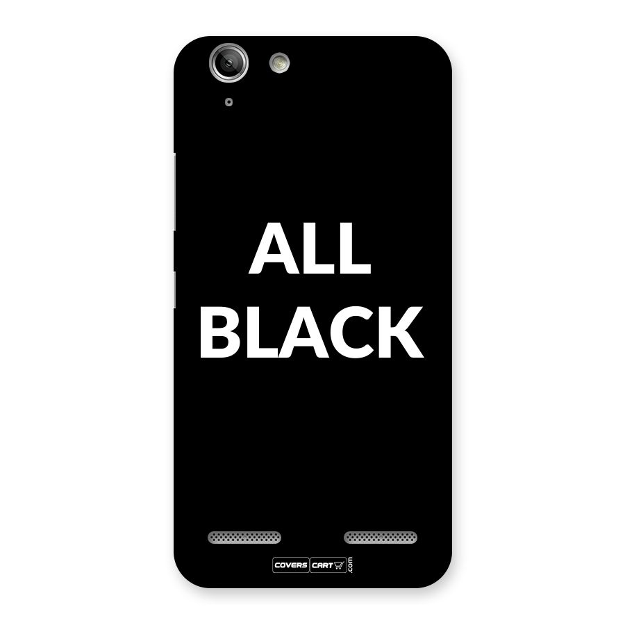 Raftaar All Black Back Case for Vibe K5 Plus