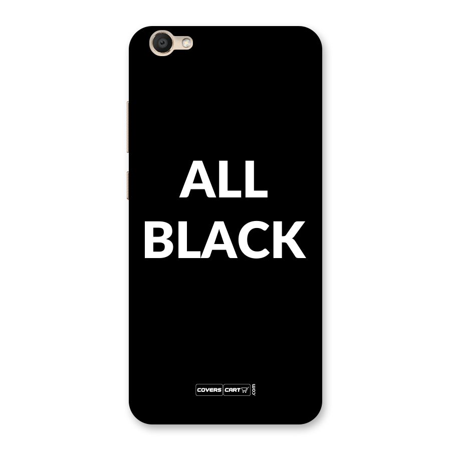 Raftaar All Black Back Case for Vivo V5