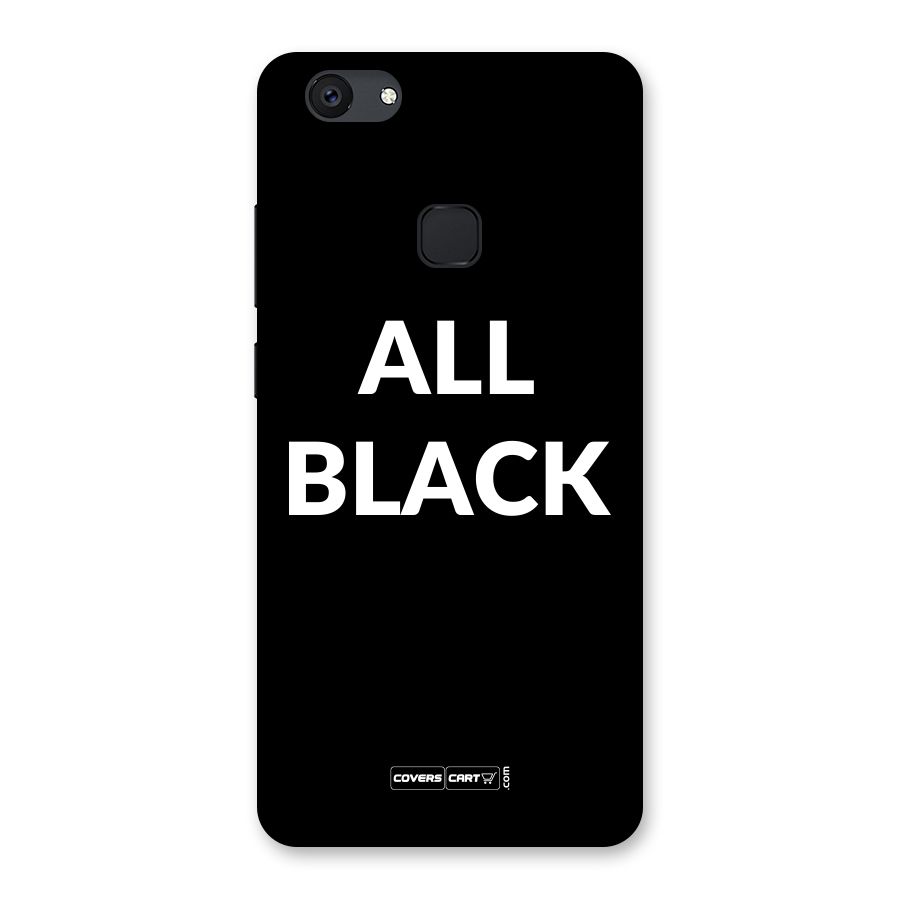 Raftaar All Black Back Case for Vivo V7 Plus