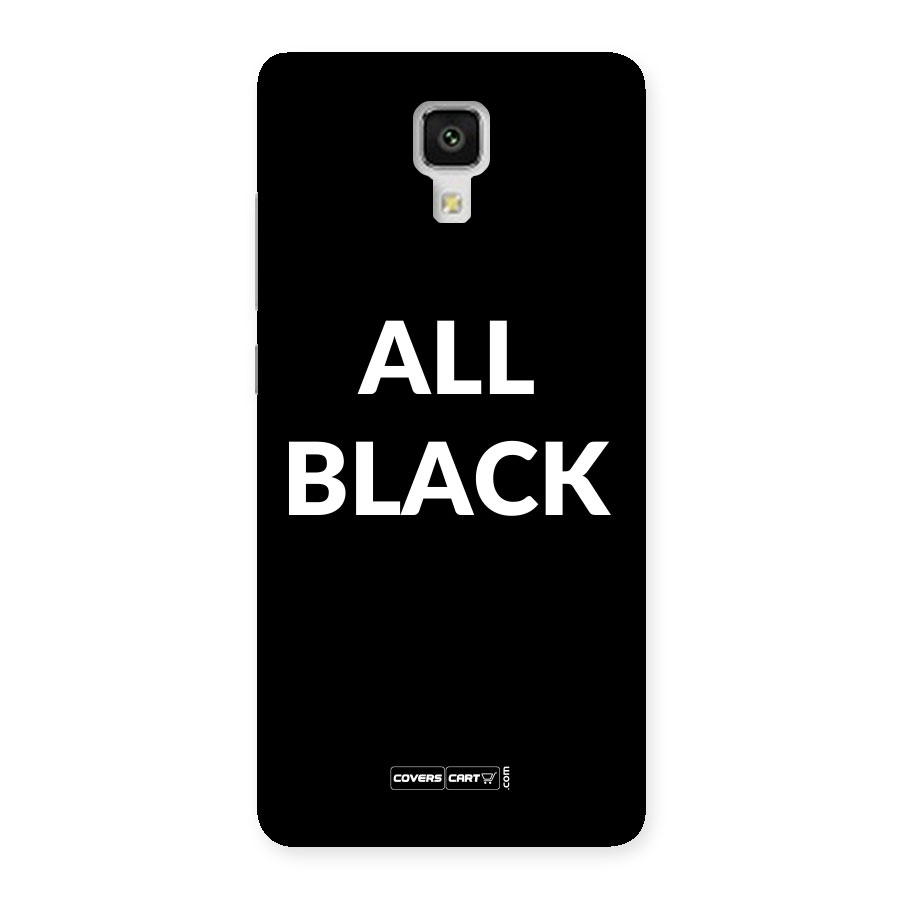 Raftaar All Black Back Case for Xiaomi Mi 4