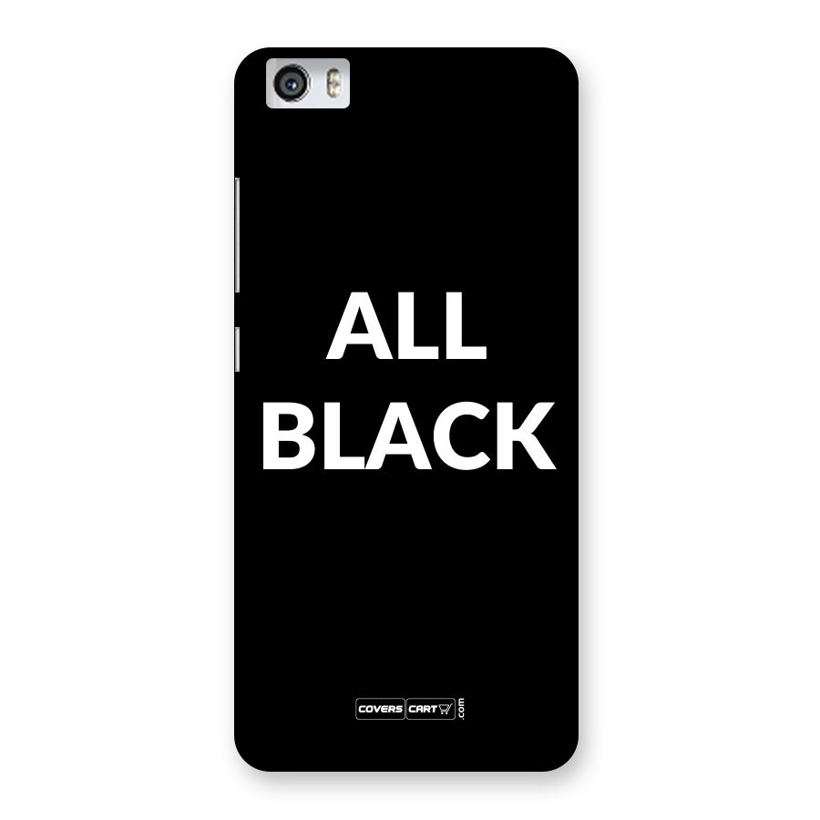 Raftaar All Black Back Case for Xiaomi Redmi Mi 5