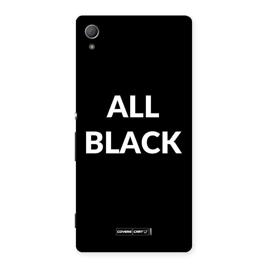 Raftaar All Black Back Case for Xperia Z4